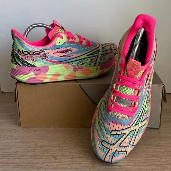 ASICS Noosa Tri 15 Avant Garde “Lime Green” Women Running Sneakers - SZ 11 - Picture 10 of 14